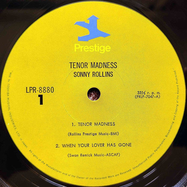 Sonny Rollins Quartet - Tenor Madness (Vinyl, LP, Album, Reissue, M...