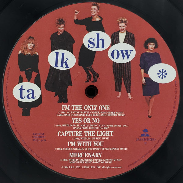 Go-Go's - Talk Show = トーク・ショウ (Vinyl, LP, Album, Stereo) Near Mint (NM or M-) / Near Mint (NM or M-)