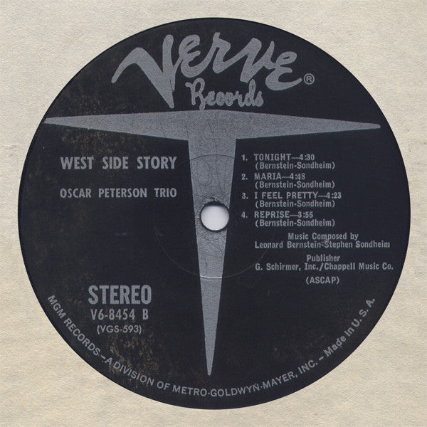 The Oscar Peterson Trio - West Side Story (Vinyl, LP, Album, Stereo) Very Good (VG) / Very Good (VG)