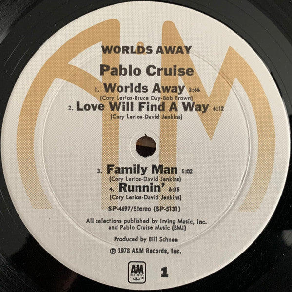 Pablo Cruise - Worlds Away (Vinyl, LP, Album, Stereo) Good Plus (G+) / Very Good (VG)