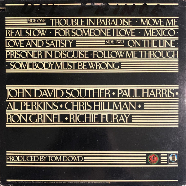 The Souther-Hillman-Furay Band - Trouble In Paradise (Vinyl, LP, Al...