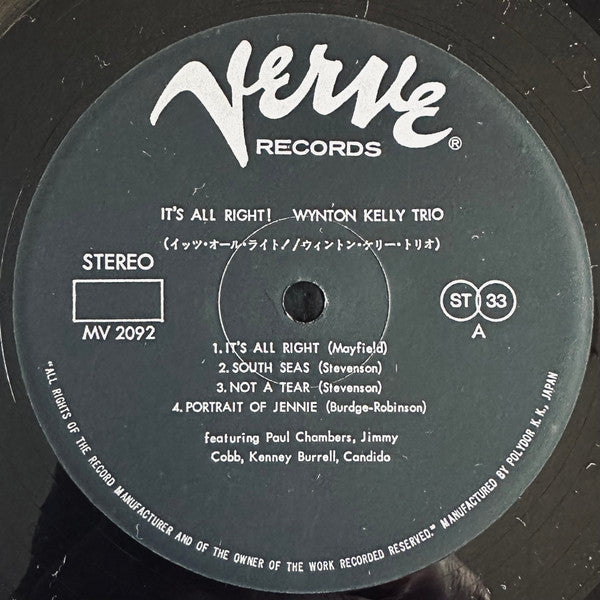 Wynton Kelly Trio - It's All Right! (Vinyl, LP, Album, Reissue, Ste...