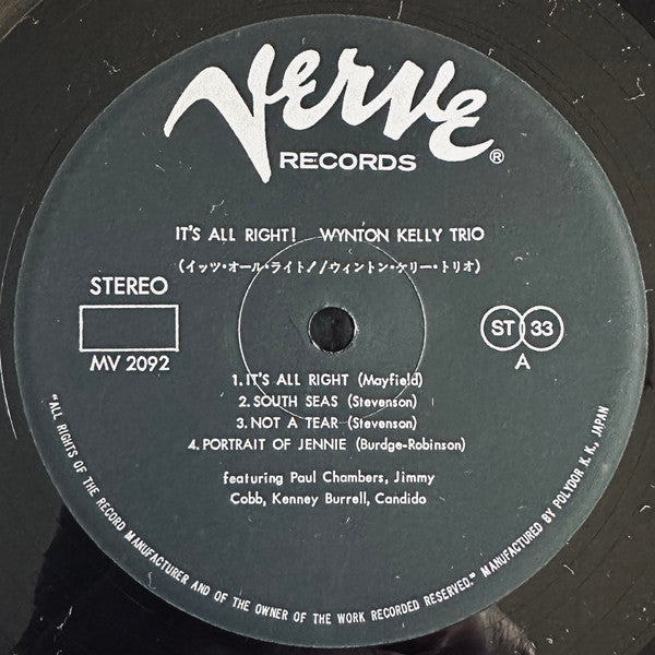Wynton Kelly Trio - It's All Right! (Vinyl, LP, Album, Reissue, Ste...