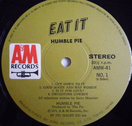 Humble Pie - Eat It (2xVinyl, LP, Album) Very Good Plus (VG+) / Very Good (VG)
