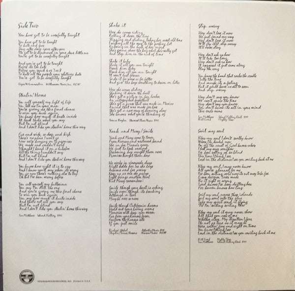 Iain Matthews - Stealin' Home (Vinyl, LP, Album, Stereo) Good Plus (G+) / Very Good (VG)