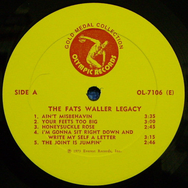 Fats Waller - The Fats Waller Legacy (Vinyl, LP, Compilation, Stereo) Good Plus (G+) / Good Plus (G+)