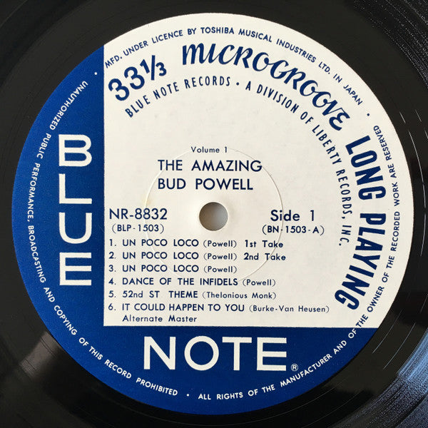 Bud Powell - The Amazing Bud Powell, Volume 1 (Vinyl, LP, Album, Re...