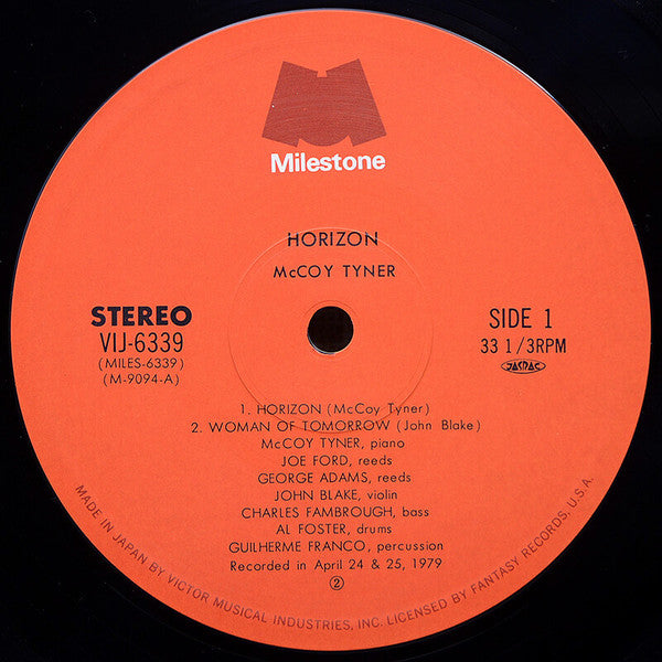 McCoy Tyner - Horizon (Vinyl, LP, Album) Very Good (VG) / Very Good (VG)