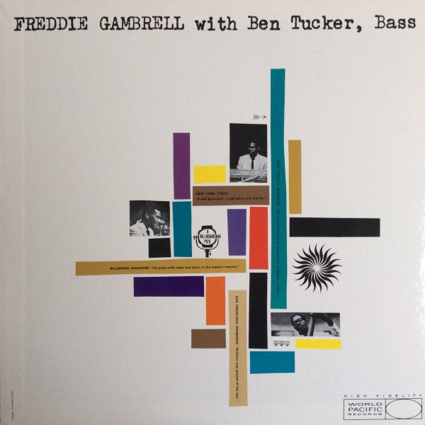 Freddie Gambrell - Freddie Gambrell With Ben Tucker, Bass (Vinyl, LP, Album, Reissue, Mono) Very Good Plus (VG+) / Very Good Plus (VG+)