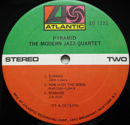 The Modern Jazz Quartet - Pyramid (Vinyl, LP, Album, Stereo) Very Good (VG) / Very Good (VG)