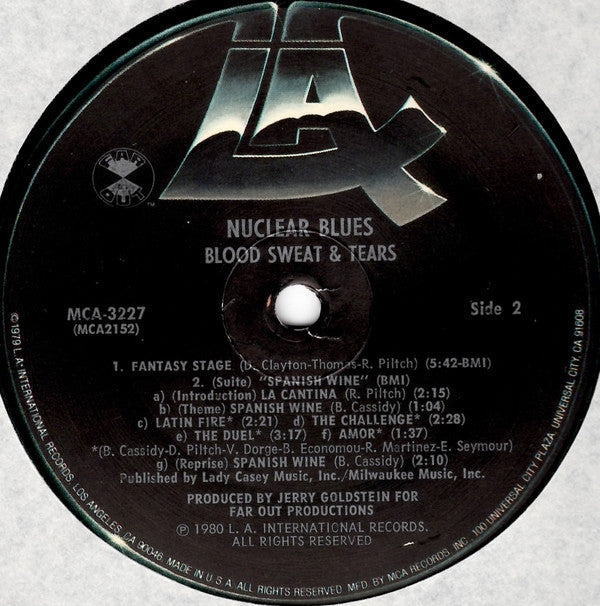 Blood, Sweat And Tears - Nuclear Blues (Vinyl, LP, Album, Stereo) Very Good Plus (VG+) / Very Good Plus (VG+)