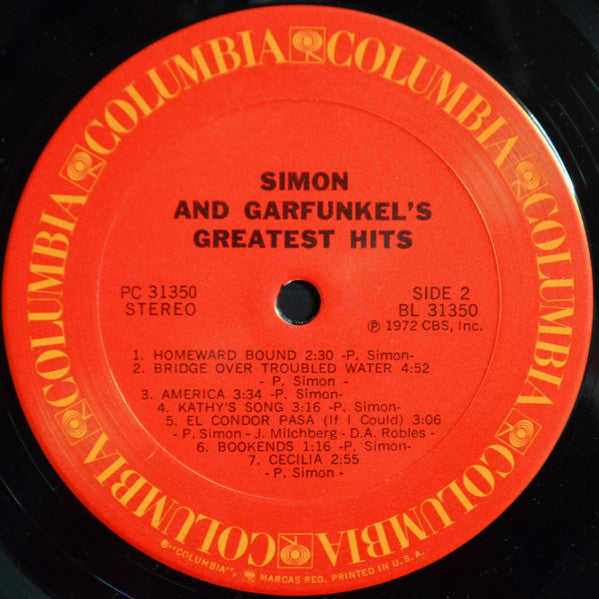 Simon & Garfunkel - Simon And Garfunkel's Greatest Hits (Vinyl, LP, Compilation, Reissue) Very Good (VG) / Good Plus (G+)