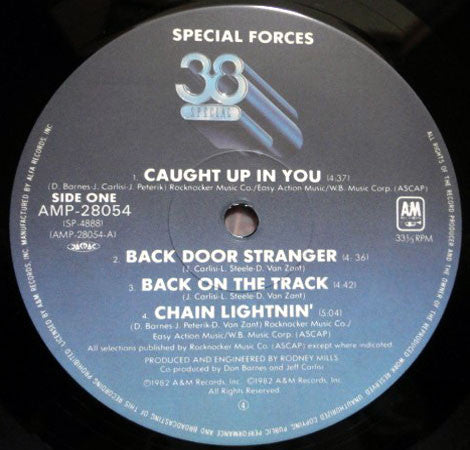 38 Special (2) - Special Forces (Vinyl, LP, Album) Very Good (VG) / Very Good Plus (VG+)