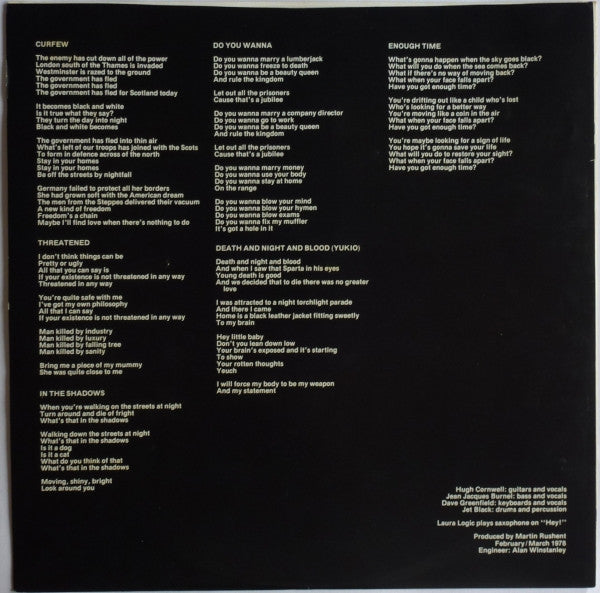 The Stranglers - Black And White (Vinyl, LP, Album)