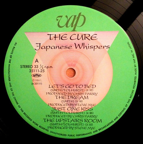 The Cure - Japanese Whispers: The Cure Singles Nov 82 : Nov 83 = 日本人の囁き (Vinyl, LP, Compilation) Very Good (VG) / Very Good (VG)