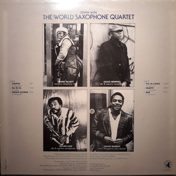 World Saxophone Quartet - Steppin' With The World Saxophone Quartet (Vinyl, LP, Album) Very Good Plus (VG+) / Very Good Plus (VG+)