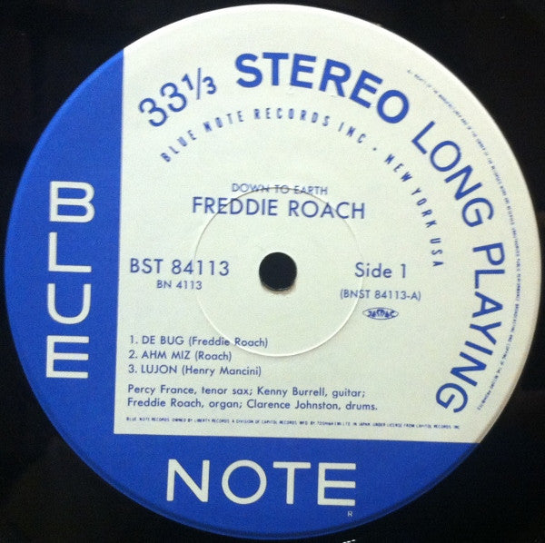 Freddie Roach - Down To Earth (Vinyl, LP, Album, Limited Edition, Reissue, Stereo) Near Mint (NM or M-) / Near Mint (NM or M-)