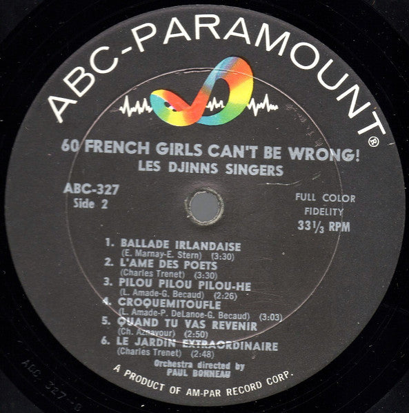 Les Djinns - 60 French Girls Can't Be Wrong! (Vinyl, LP, Compilation, Mono) Good Plus (G+) / Good Plus (G+)