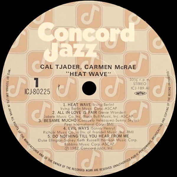 Cal Tjader - Heat Wave (Vinyl, LP, Album) Very Good Plus (VG+) / Very Good Plus (VG+)