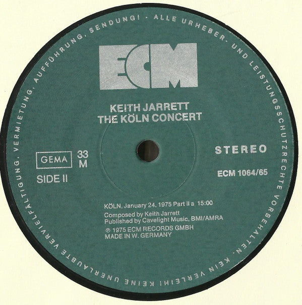 Keith Jarrett - The Köln Concert (2xVinyl, LP, Album, Misprint, Reissue) Near Mint (NM or M-) / Near Mint (NM or M-)