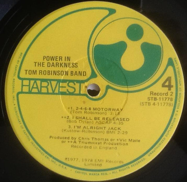 Tom Robinson Band - Power In The Darkness (2xVinyl, LP, Album) Good Plus (G+) / Very Good (VG)