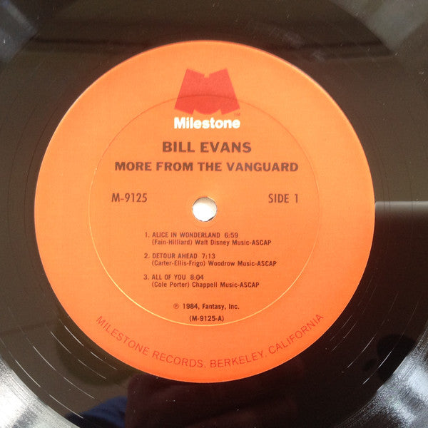 Bill Evans - More From The Vanguard (LP, Album) - Good Plus (G+) / Very Good Plus (VG+)