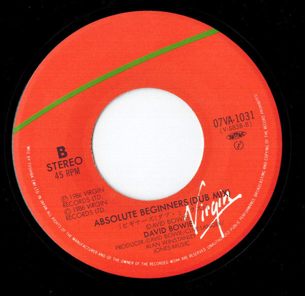 David Bowie - Absolute Beginners (Vinyl, 7", 45 RPM, Single) Very Good Plus (VG+) / Very Good (VG)