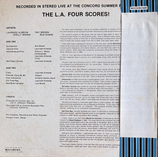 LA4 - The LA Four Scores! (Vinyl, LP) Very Good Plus (VG+) / Very Good Plus (VG+)