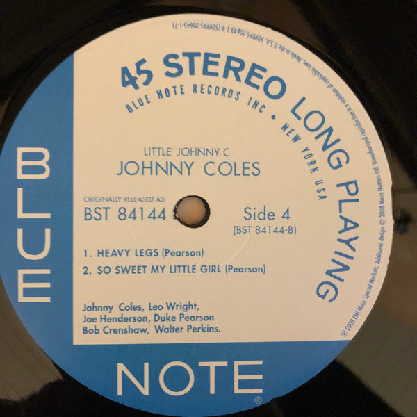 Johnny Coles - Little Johnny C (2xVinyl, 12", 45 RPM, Limited Edition, Reissue, Remastered, Stereo) Very Good Plus (VG+) / Very Good Plus (VG+)