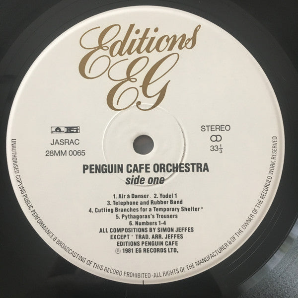 Penguin Cafe Orchestra - Penguin Cafe Orchestra (Vinyl, LP, Album) Very Good Plus (VG+) / Very Good Plus (VG+)