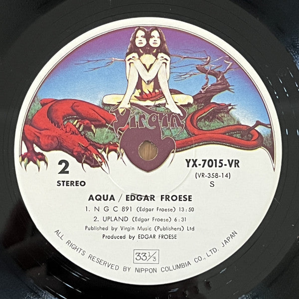 Edgar Froese - Aqua (Vinyl, LP, Album) Very Good Plus (VG+) / Very Good Plus (VG+)