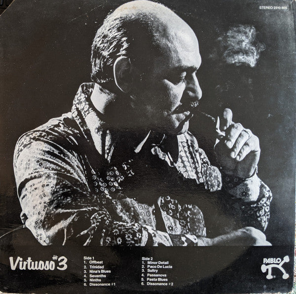 Joe Pass - Virtuoso #3 (Vinyl, LP, Album, Stereo) Very Good Plus (VG+) / Very Good Plus (VG+)