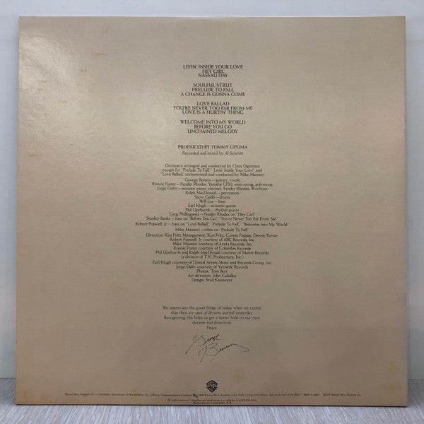 George Benson - Livin' Inside Your Love (2xVinyl, LP, Album) Good Plus (G+) / Very Good Plus (VG+)