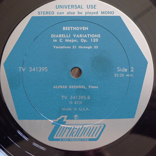 Ludwig Van Beethoven - Diabelli Variations (Vinyl, LP, Stereo) Very Good (VG) / Very Good Plus (VG+)