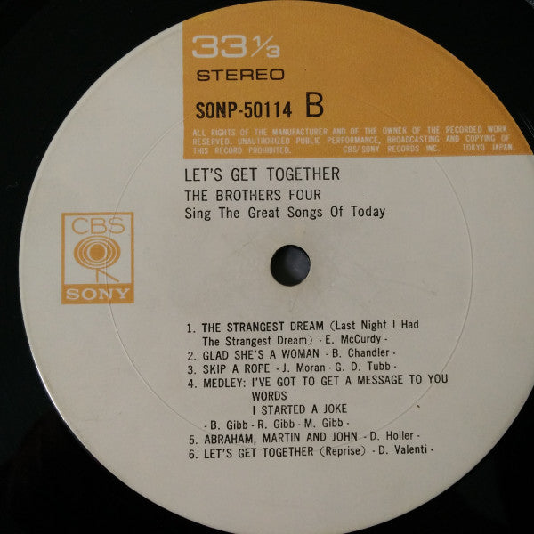 The Brothers Four - Let's Get Together (Vinyl, LP, Album) Near Mint (NM or M-) / Very Good Plus (VG+)