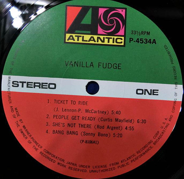 Vanilla Fudge - Vanilla Fudge (Vinyl, LP, Album, Reissue, Stereo)