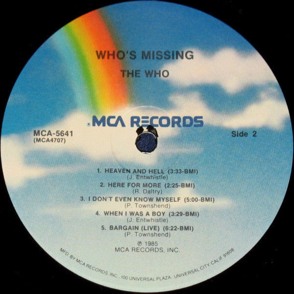 The Who - Who's Missing (Vinyl, LP, Compilation, Remastered)