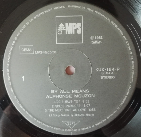 Alphonse Mouzon - By All Means (Vinyl, LP, Album)
