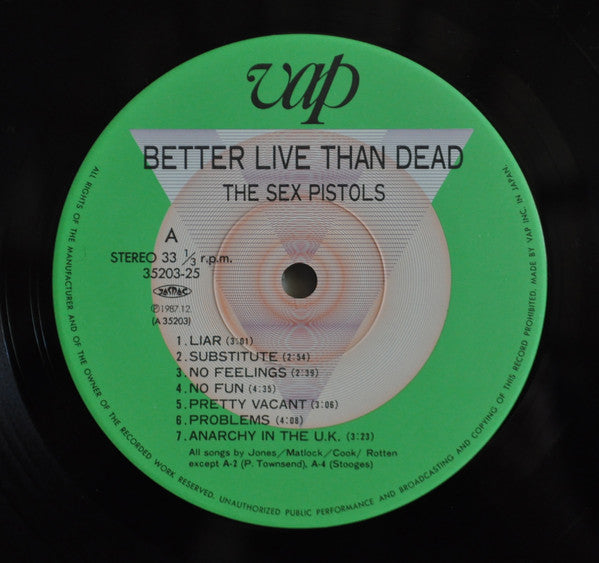 Sex Pistols - Better Live Than Dead (Vinyl, LP)