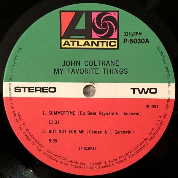 John Coltrane - My Favorite Things = マイ・フェイヴァリット・シングス (Vinyl, LP, A...
