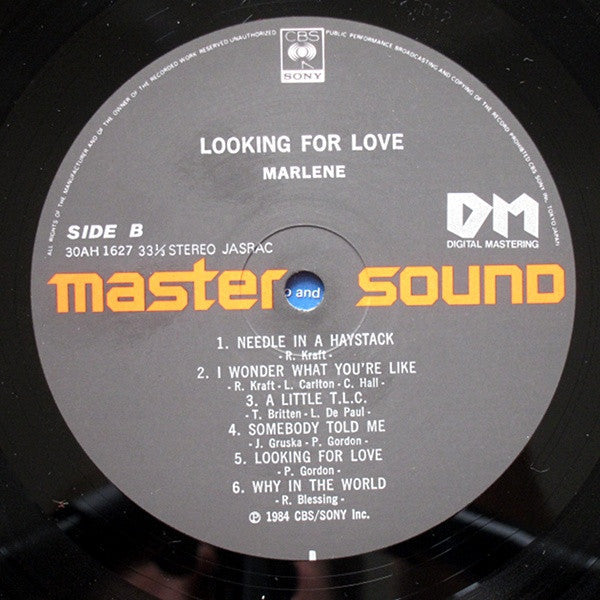 Marlene (16) - Looking For Love (Vinyl, LP, Album, Stereo) Very Good Plus (VG+) / Very Good Plus (VG+)