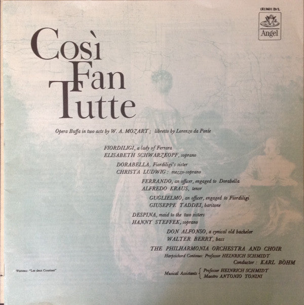 Wolfgang Amadeus Mozart - Così Fan Tutte (4xVinyl, Box Set, LP) Very Good Plus (VG+) / Very Good Plus (VG+)