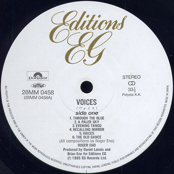 Roger Eno - Voices (Vinyl, LP, Album)