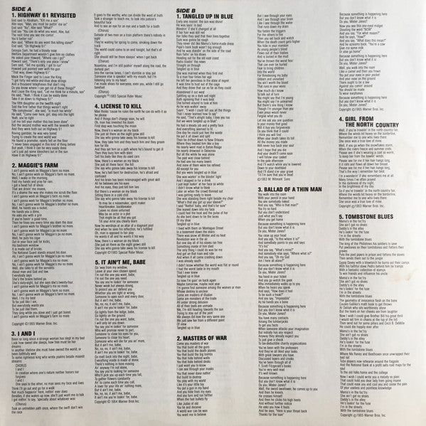 Bob Dylan - Real Live (Vinyl, LP, Album)