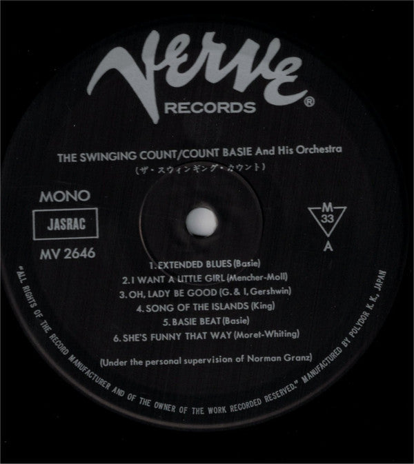 Count Basie Orchestra - The Swinging Count! (Vinyl, LP, Album, Reis...