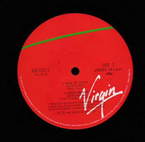 David Sylvian - Let The Happiness In (Vinyl, 12", Single) Near Mint (NM or M-) / Very Good Plus (VG+)