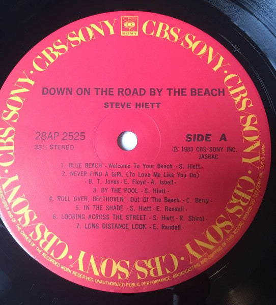 Steve Hiett - Down On The Road By The Beach (Vinyl, LP, Album) Very Good Plus (VG+) / Very Good Plus (VG+)