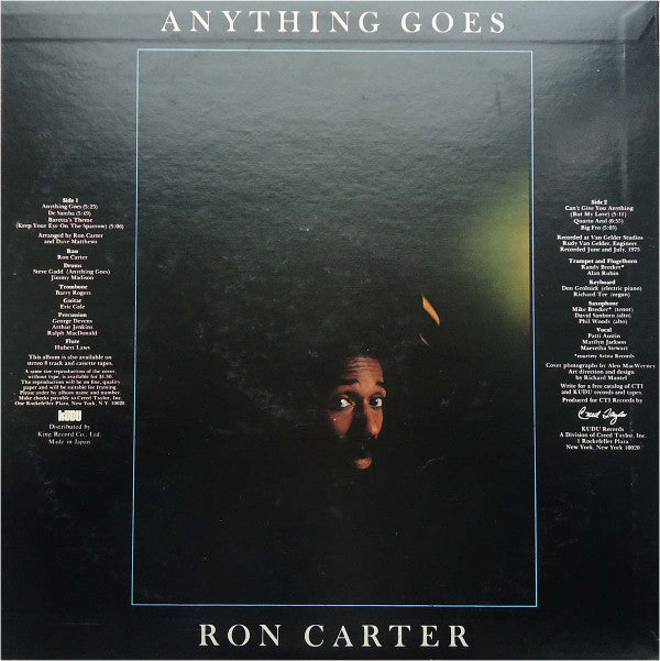 Ron Carter - Anything Goes (Vinyl, LP, Album) Very Good (VG) / Very Good (VG)