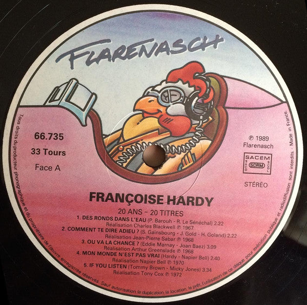 Françoise Hardy - Vingt Ans  Vingt Titres (2xVinyl, LP, Compilation) Very Good Plus (VG+) / Very Good (VG)