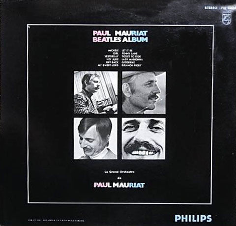 Paul Mauriat - Beatles Album (Vinyl, LP, Album, Stereo) Very Good (VG) / Good Plus (G+)
